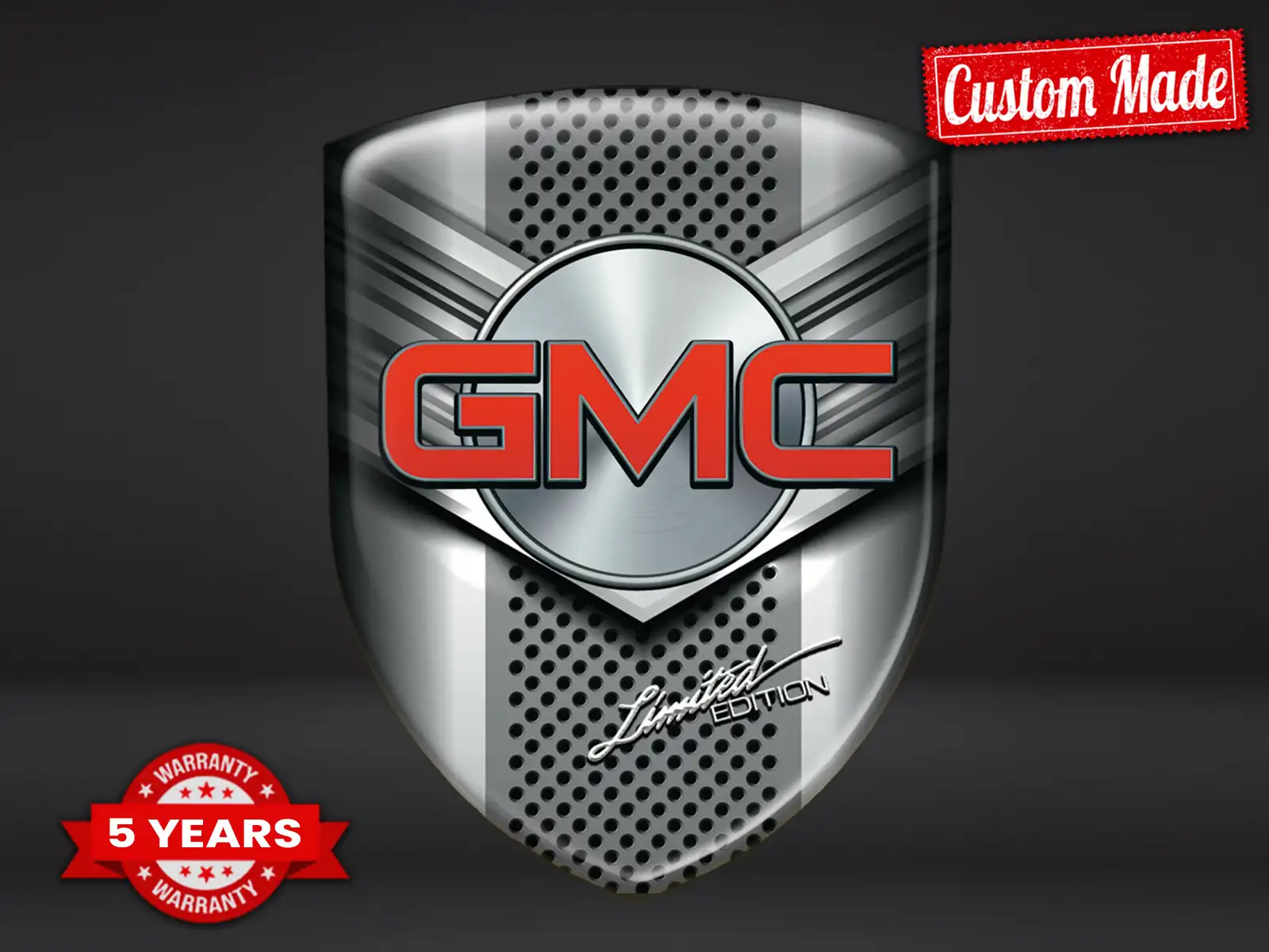 GMC Vinilos Ventana Coche Deporte Personalizable Resistente